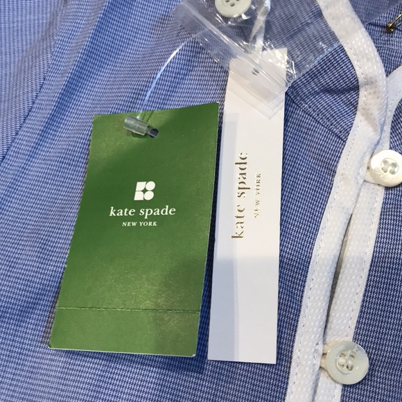 KATE SPADE Baby 3-6M Chambray Blue Jay Top - Picture 5 of 6